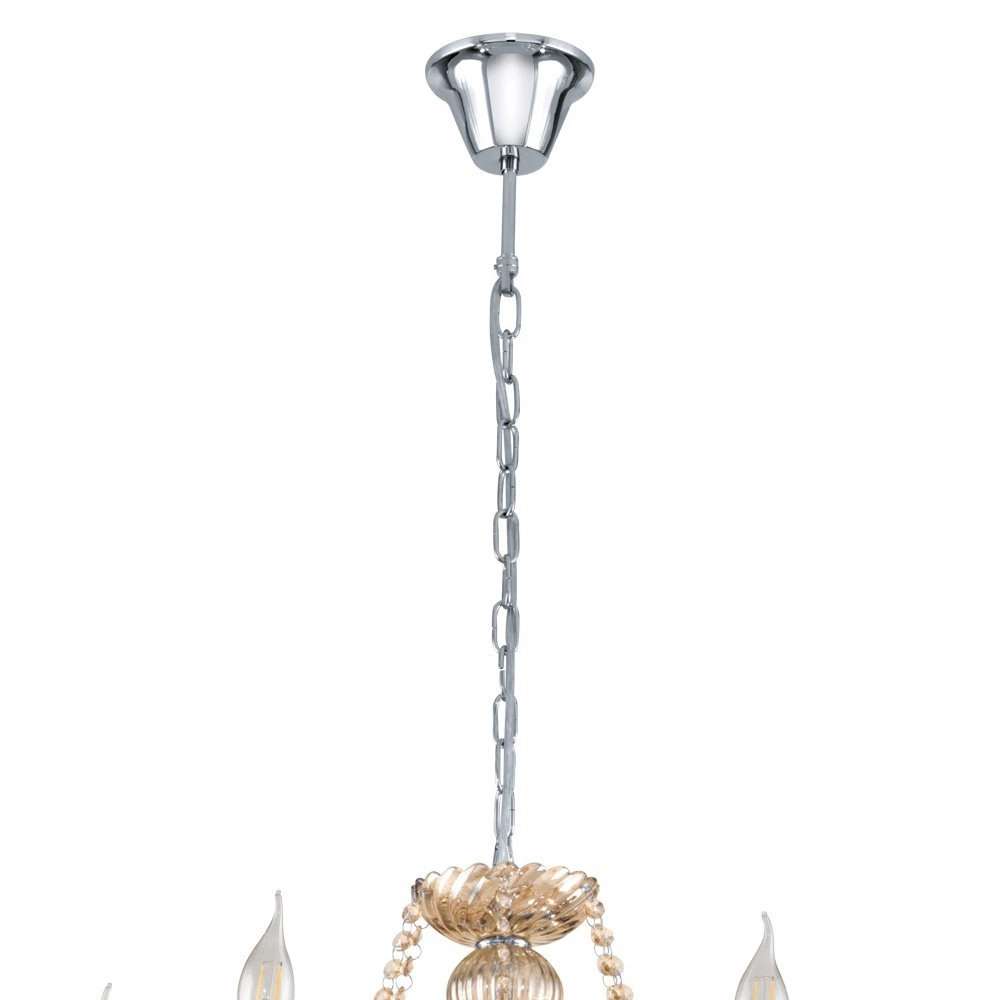 Cognac kroonluchter Basilano 18-lichts 100cm Eglo 9002759390952