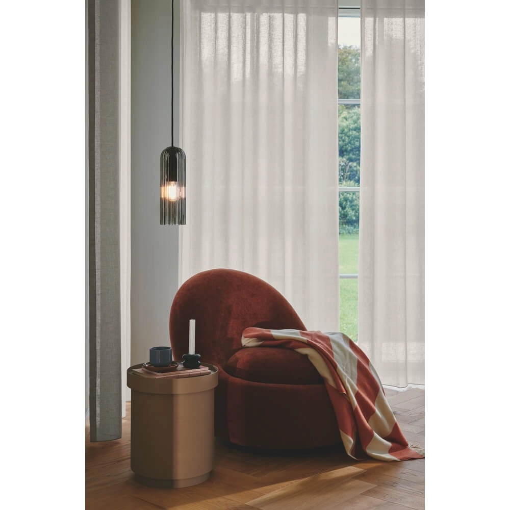 Moderne hanglamp Miella zwart met smoke glas Nordlux 5704924018602