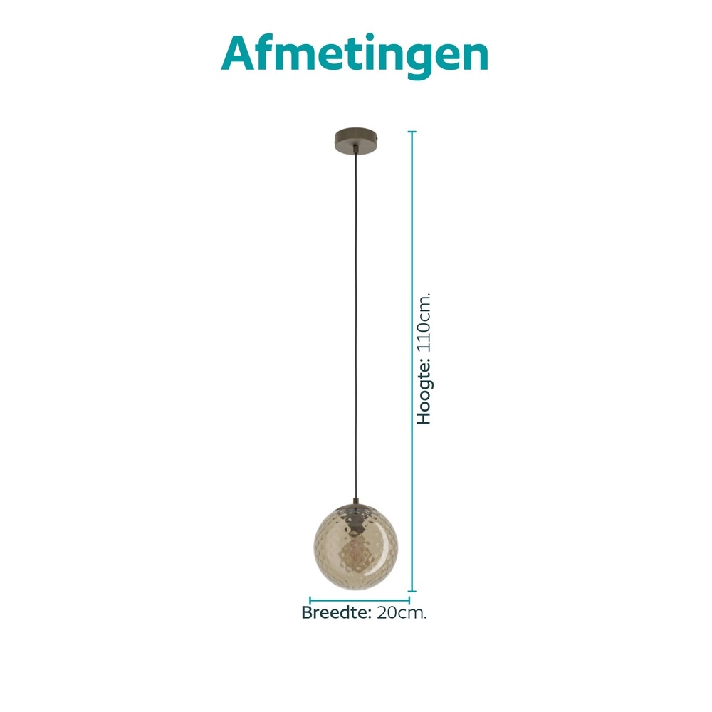 Hanglamp Rondo 2 donker brons Eglo 9008606390212