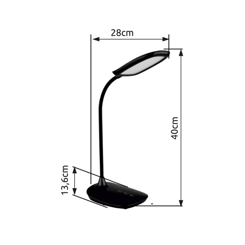 Bureaulamp Botal zwart Globo 9007371453245
