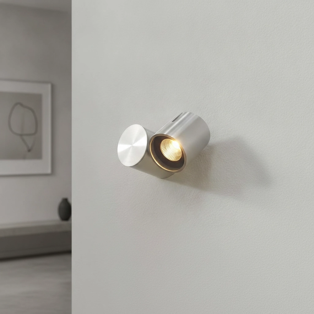 Led wandspotje Mayen metaalgrijs