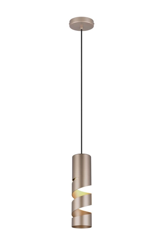 Koker hanglamp Stream Ø 8cm - messing mat