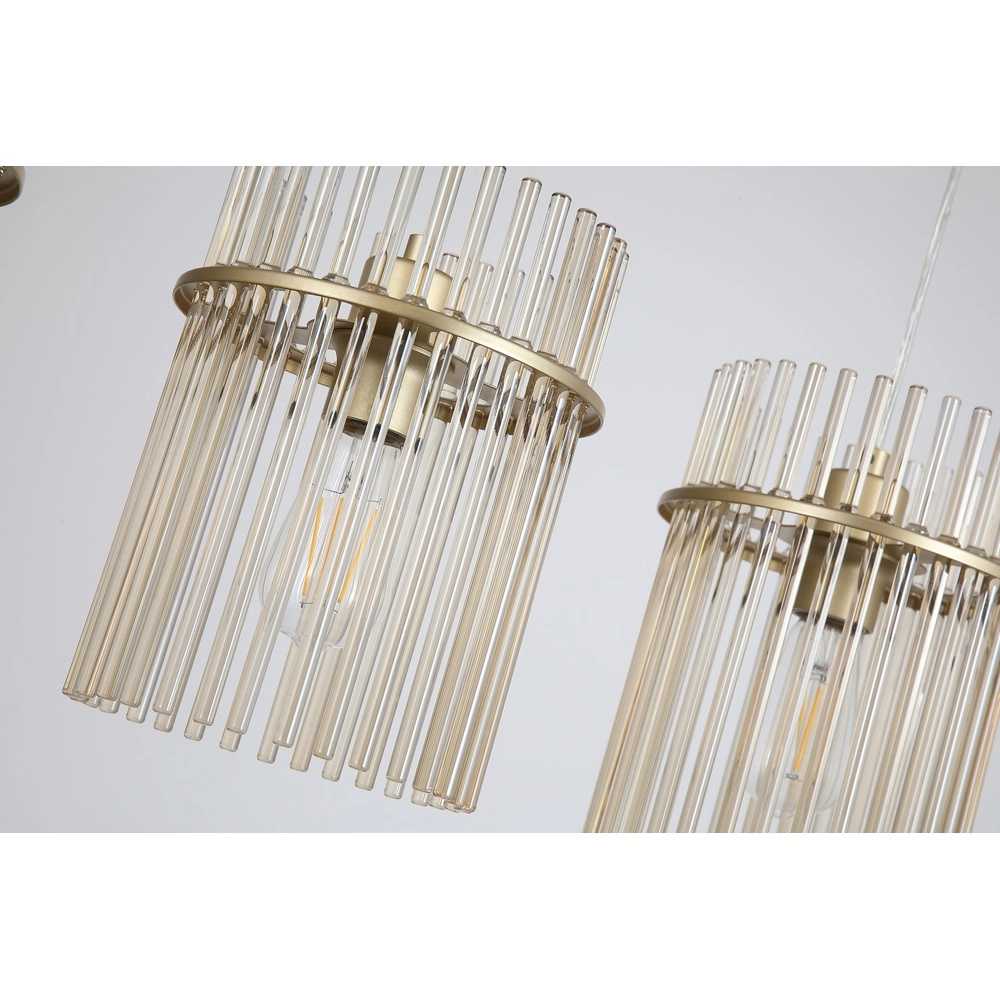 Hanglamp Swizzle 4-lichts goud Searchlight 5053423308852