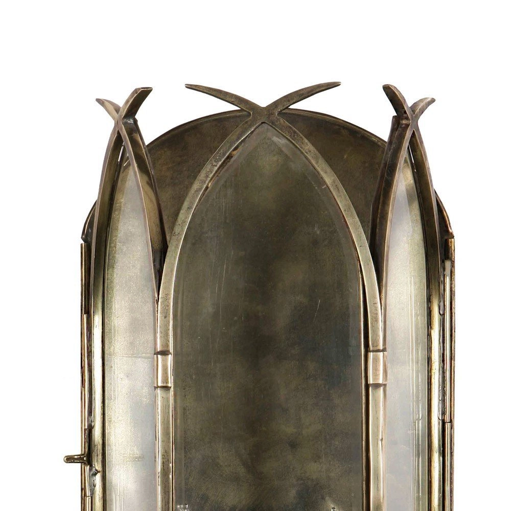 Antieke muurlamp Gothic 61cm - antiek koper (ANT) Limehouse