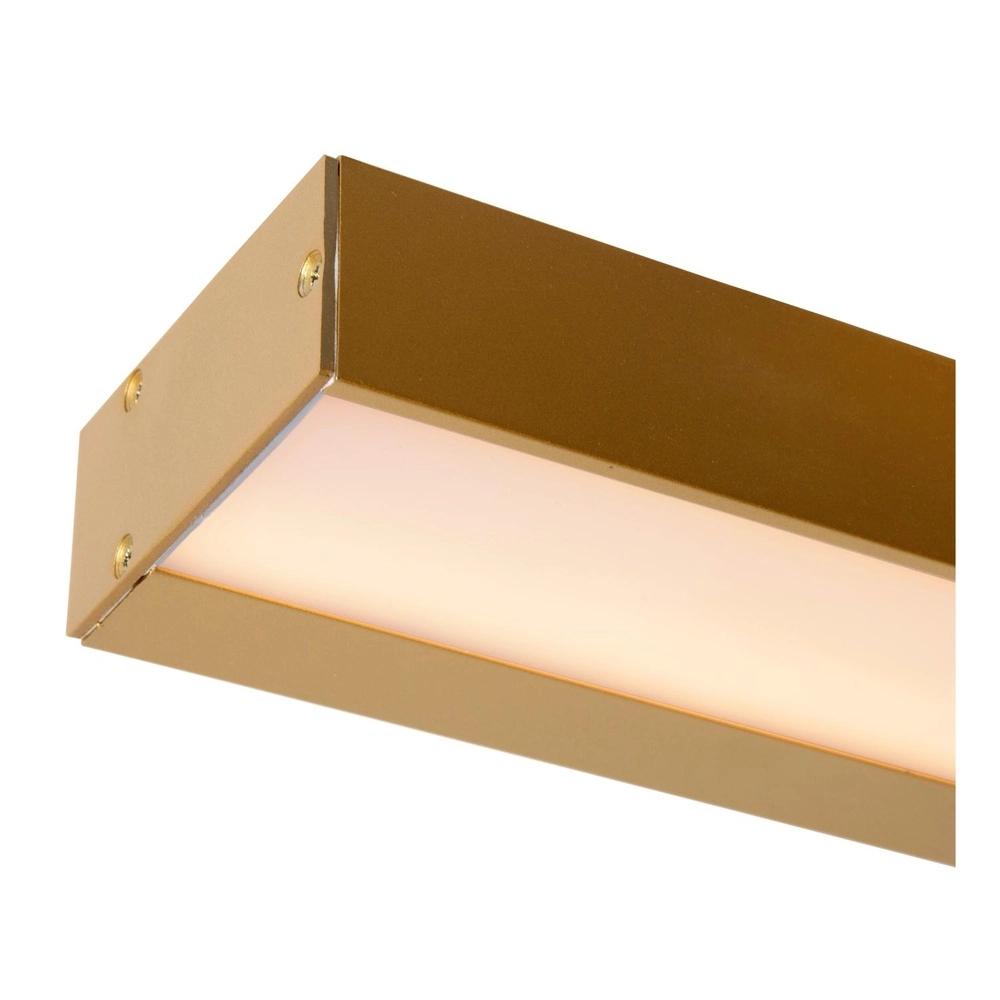 Badkamer wandlamp Alexa 60cm goud - IP44 - 8W Lucide 5411212040510