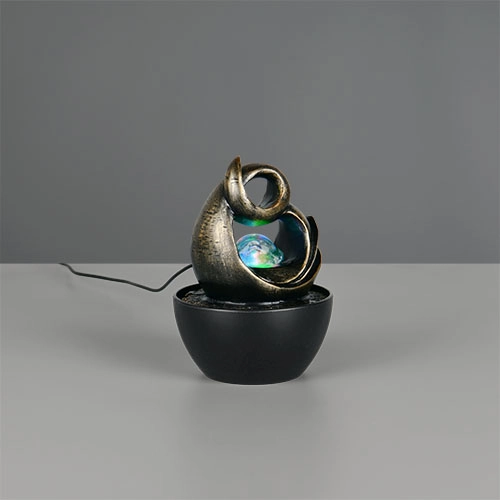 Tafellamp Luma bruin Trio 4017807691375