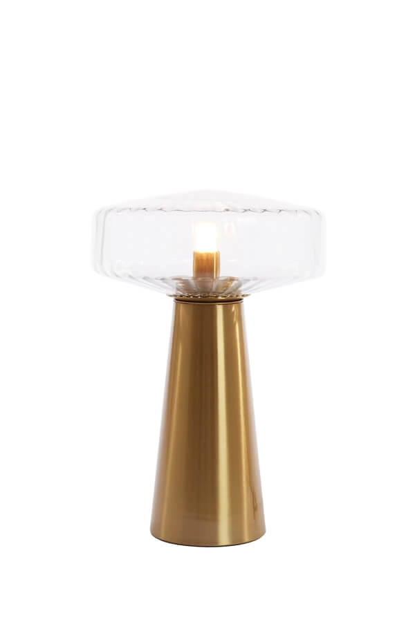 Tafellamp Pleat goud Ø 30cm