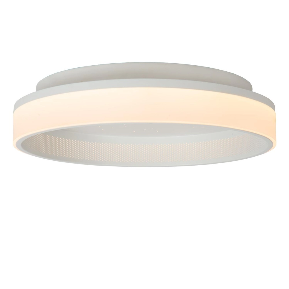 Design plafonniere Estreja Ø 40cm wit Lucide 5411212712813