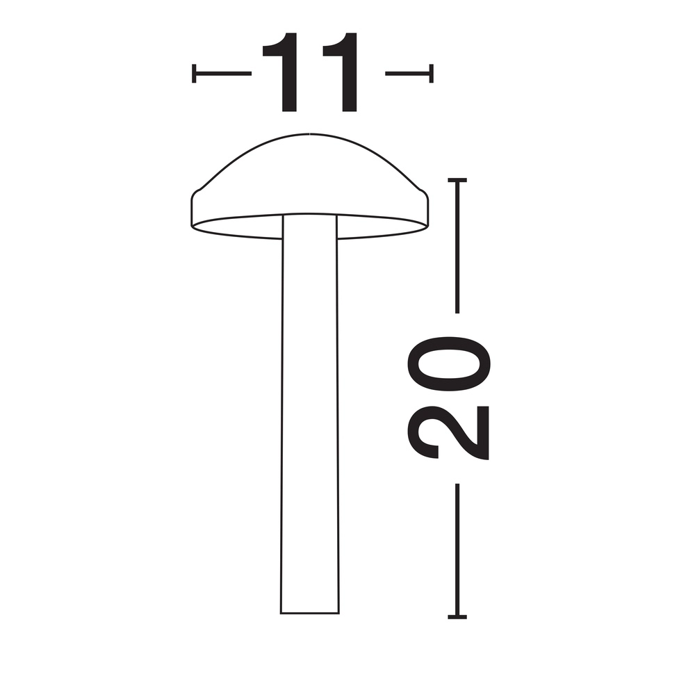 Garden lamp Nemo anthracite 20cm Lyora 5212017456366