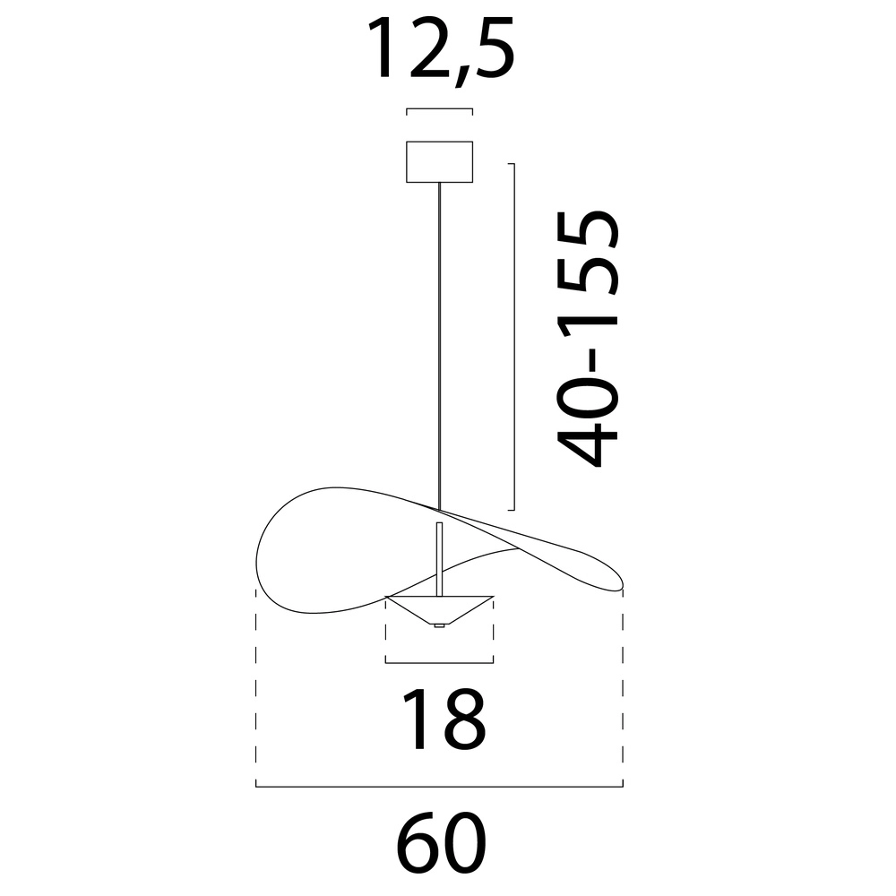 Ø 60cm led hanglamp Lente bladgoud - met katrol Masterlight 8718121390673