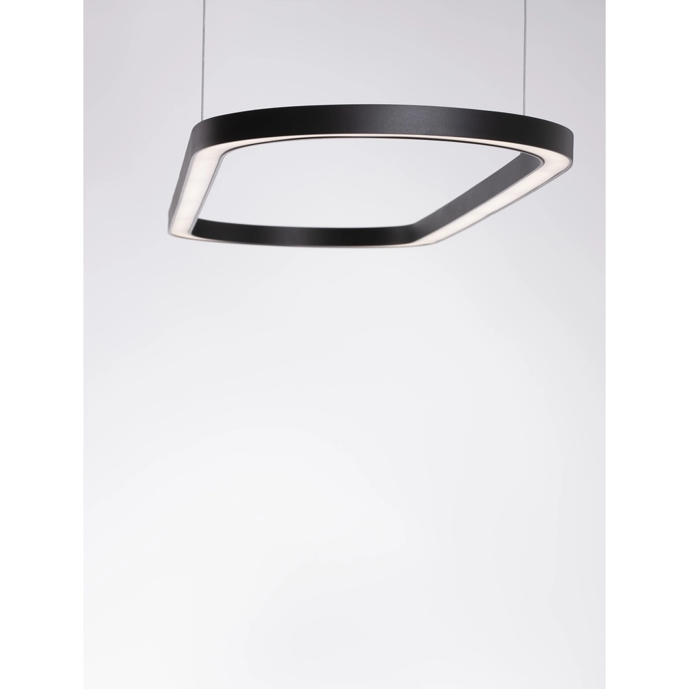 Ovale hanglamp Cuppe zwart