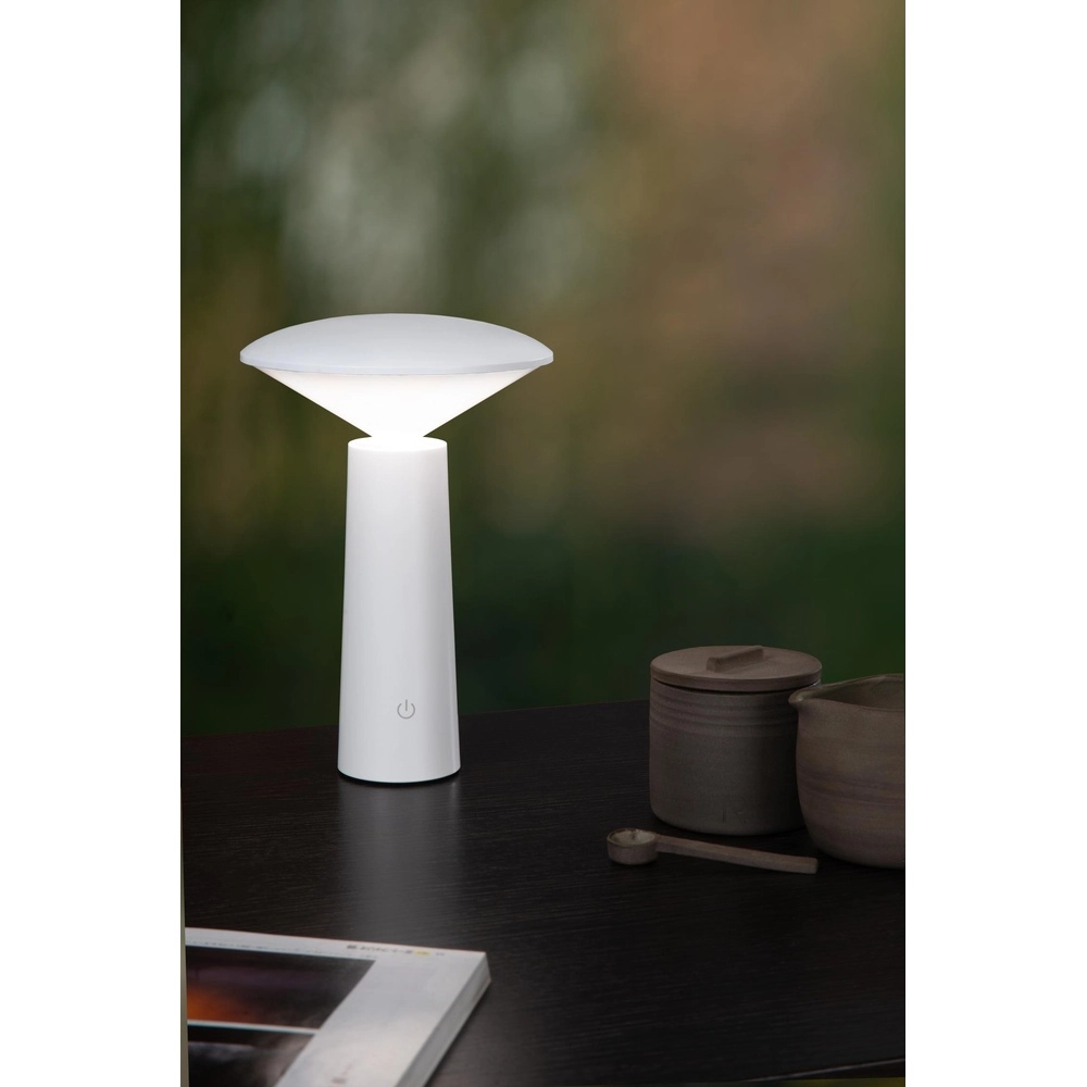 Oplaadbare tafellamp Jive IP44 wit lichtkleur instelbaar Lucide 5411212021977