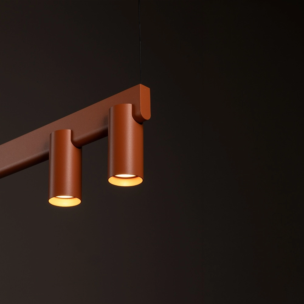 Design hanglamp Fourty 8-lichts terracotta Lyora 5903139124249