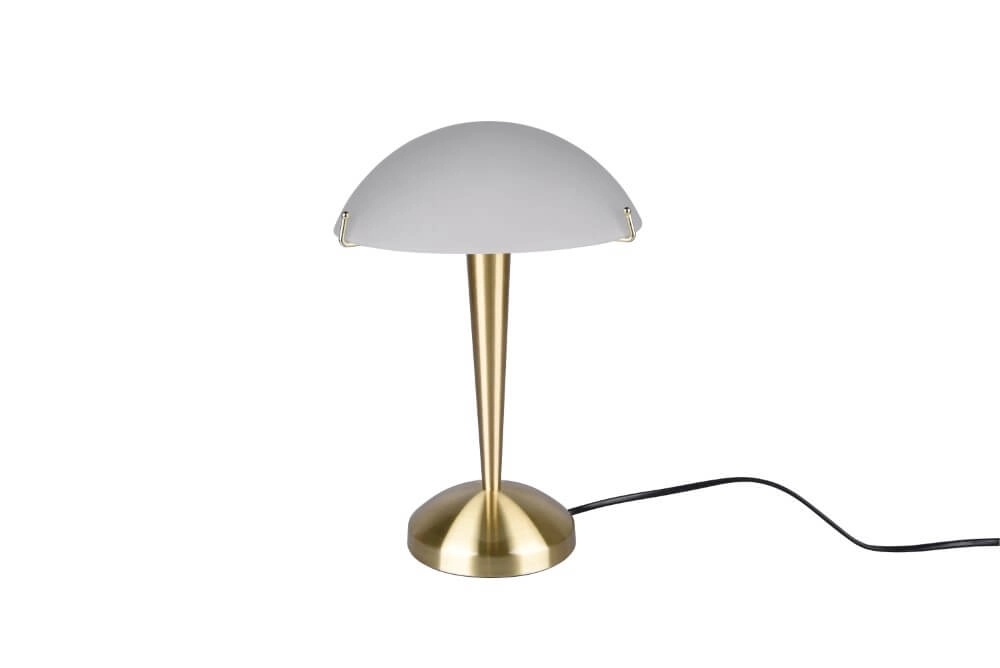 Tafellamp Pilz Ii goud met wit glas Trio 4017807551471