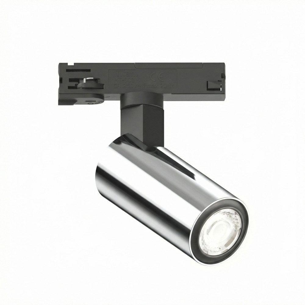 1-fase railspot Tevo Mini zwart met chroom