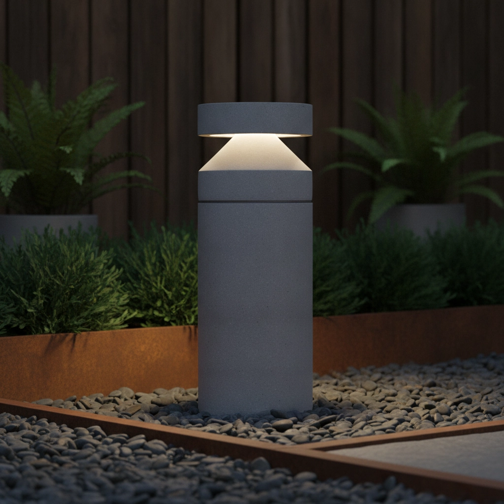 Strakke tuinlamp Navy betongrijs 54,5cm