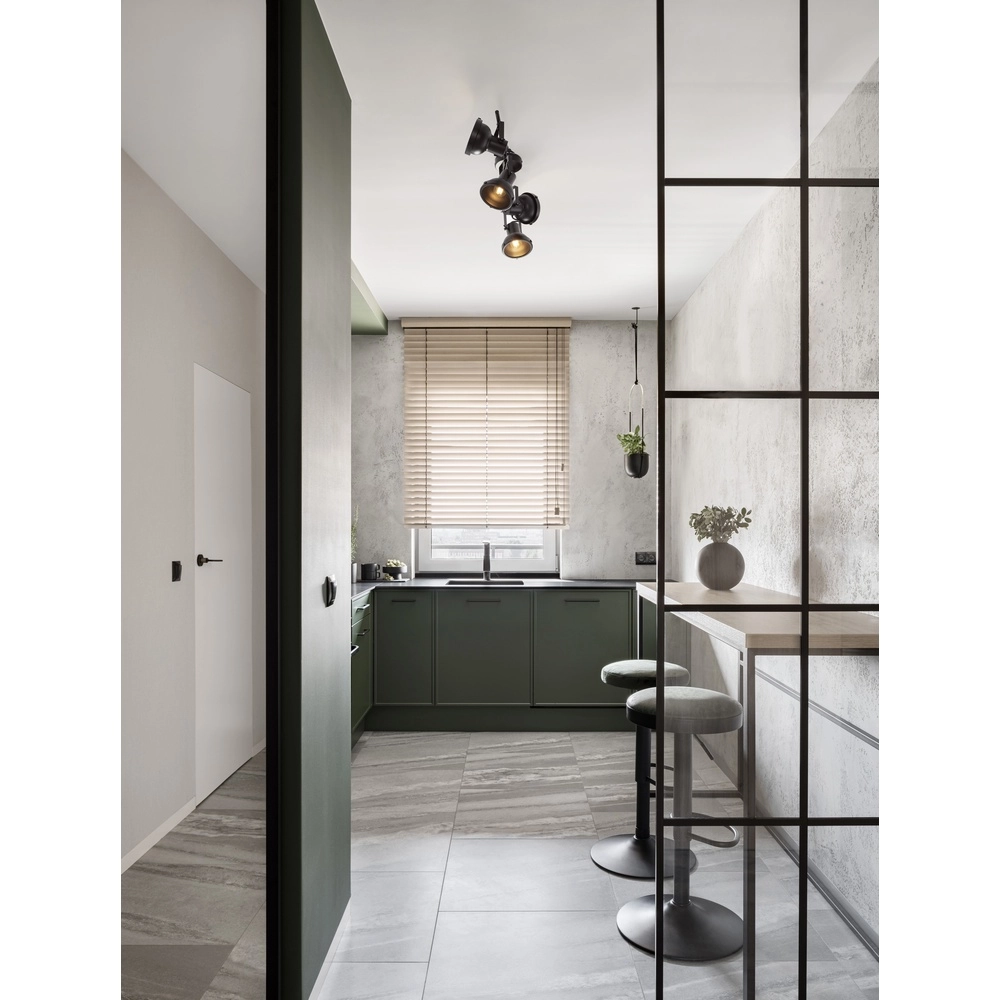 Plafondlamp Ruvi 4-lichts zwart Lyora 5212017446381