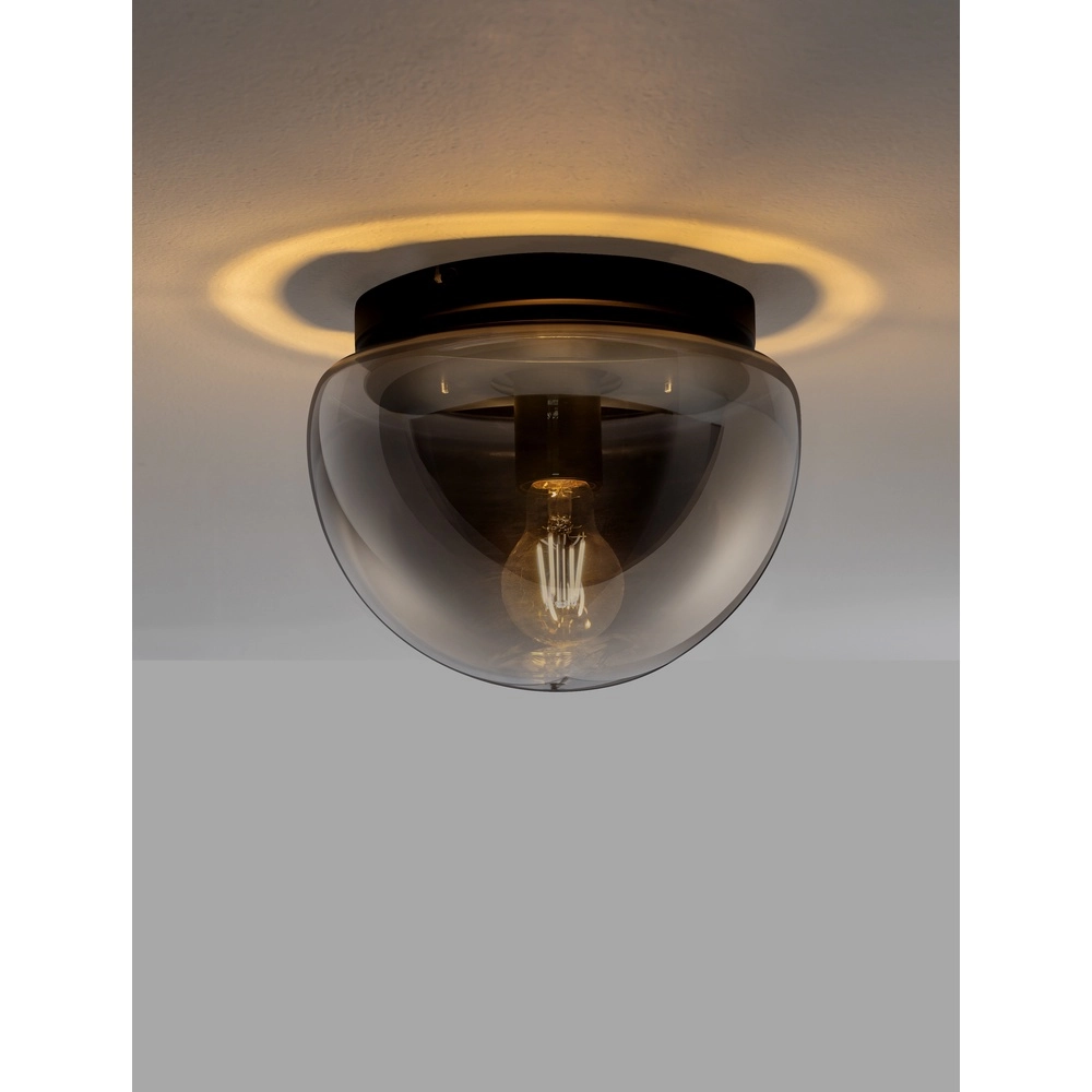 Plafondlamp Ebony smoke glas Ø 24,5cm Plafondlamp Ebony smoke glas Ø 24,5cm