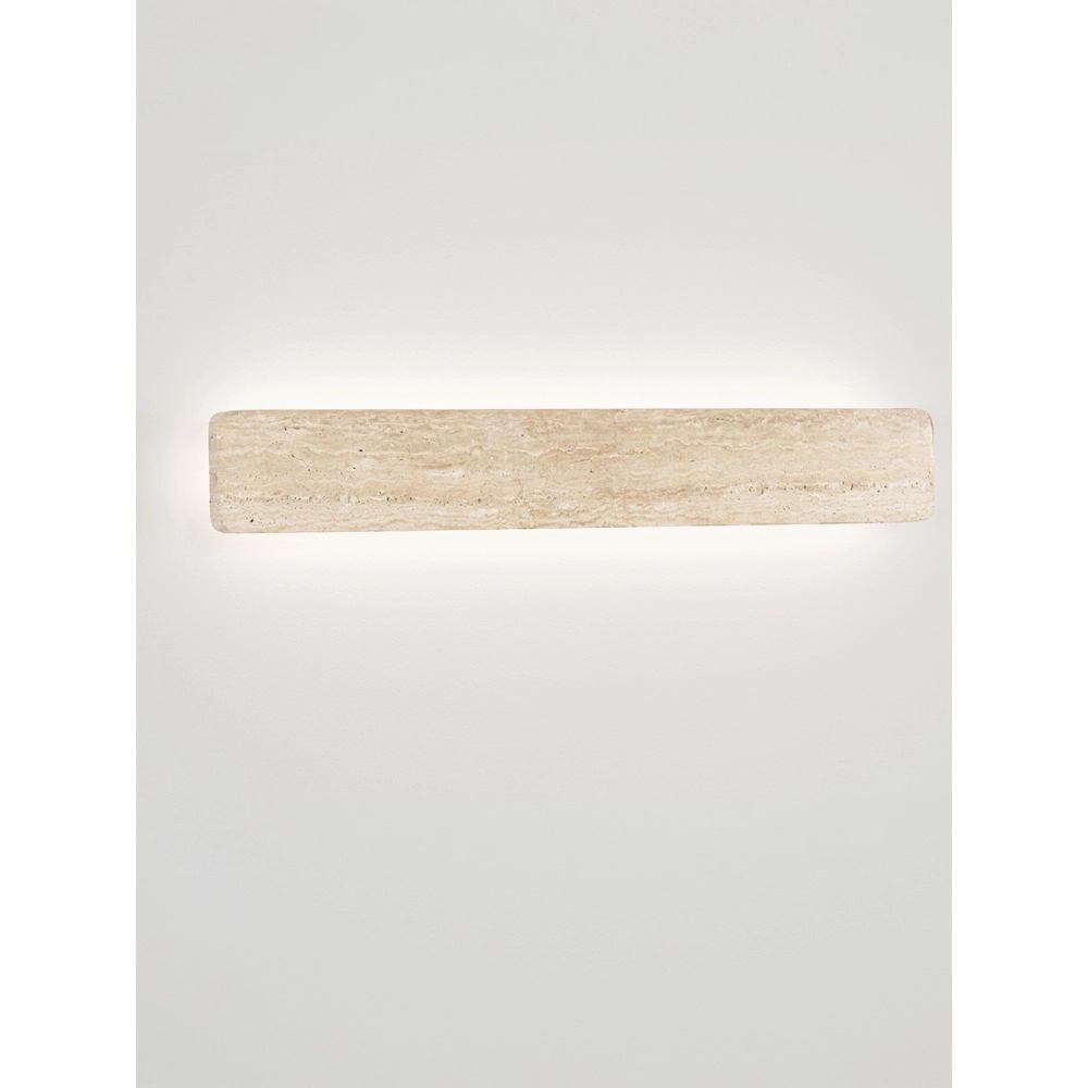 Strakke wandlamp Alyssa zand bruin Lyora 5212017495860