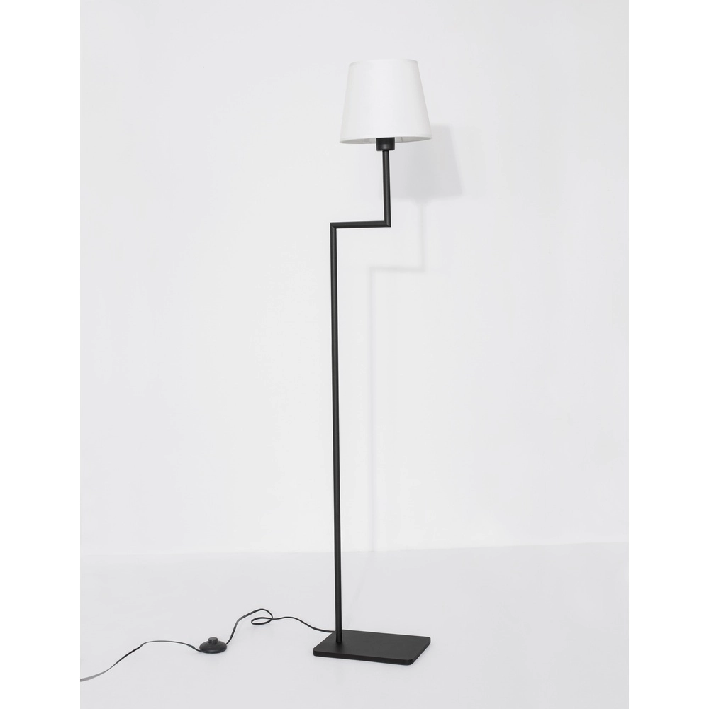 Vloerlamp Savona zwart met witte kap Lyora 5212017430199