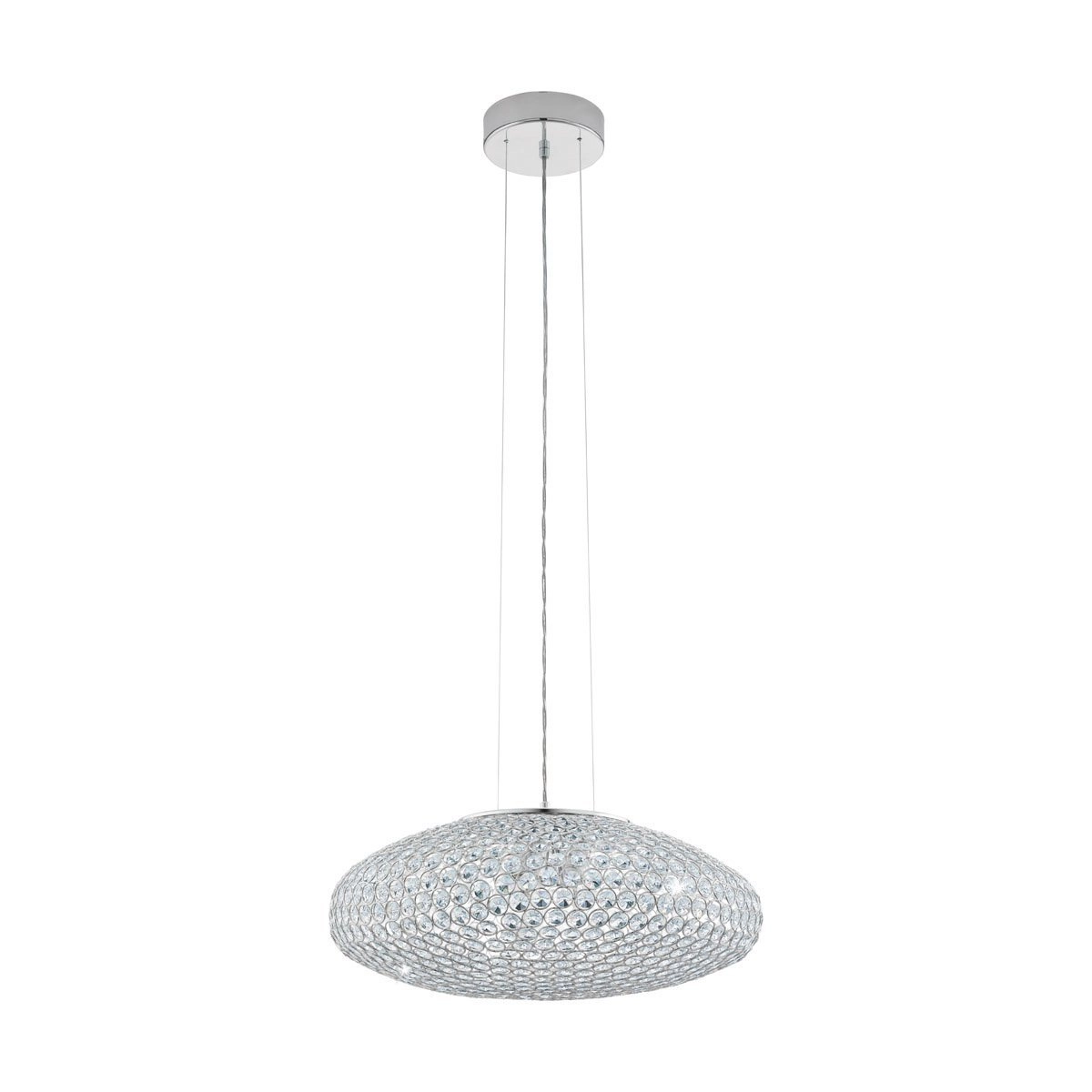 Kristallen hanglamp Clemente 54cm metaalgrijs Eglo 9002759952877