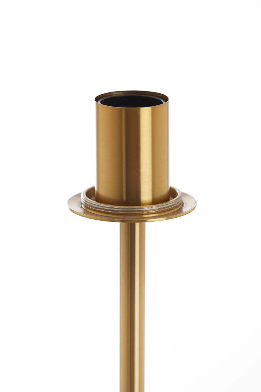 Gouden vloerlamp Medina met amber glas Light & Living 8717807696986