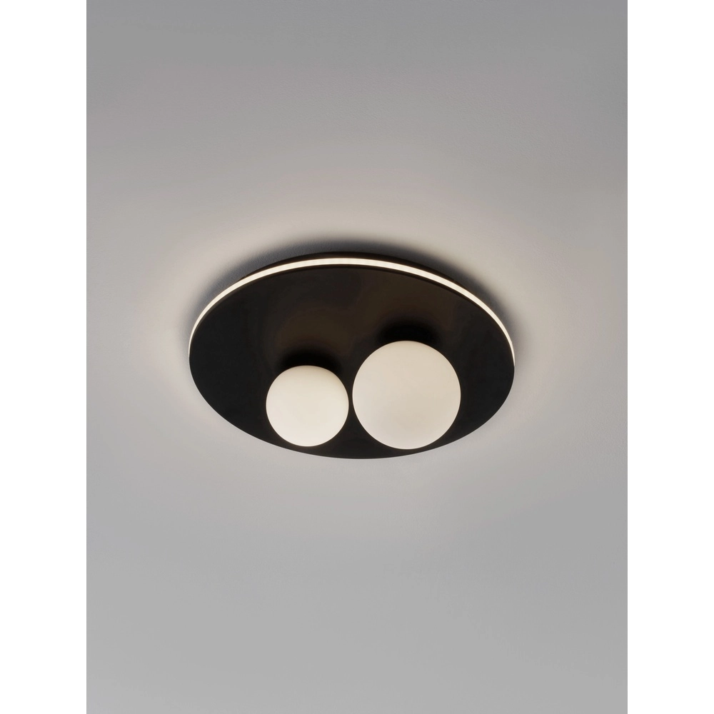 Design plafondlamp Velna zwart Ø 40cm Design plafondlamp Velna zwart Ø 40cm