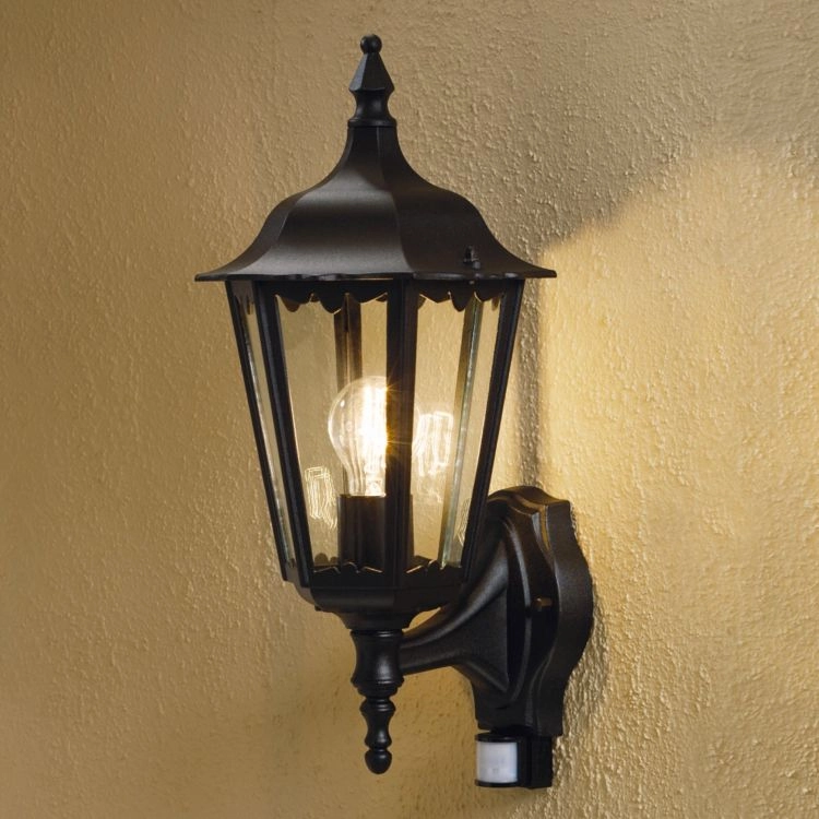 Buitenlamp Firenze met bewegingsmelder zwart KonstSmide 7318307236750