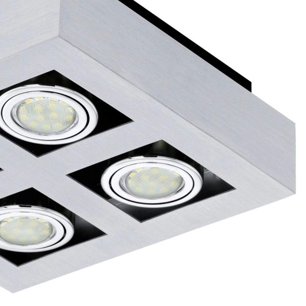 Led plafondspot Loke 1 4-lichts led metaalgrijs Eglo 9002759913557
