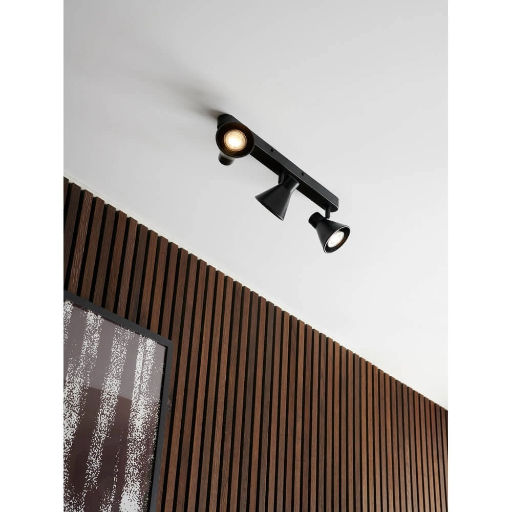 Plafondlamp Eik 3-lichts zwart Nordlux 5704924011498