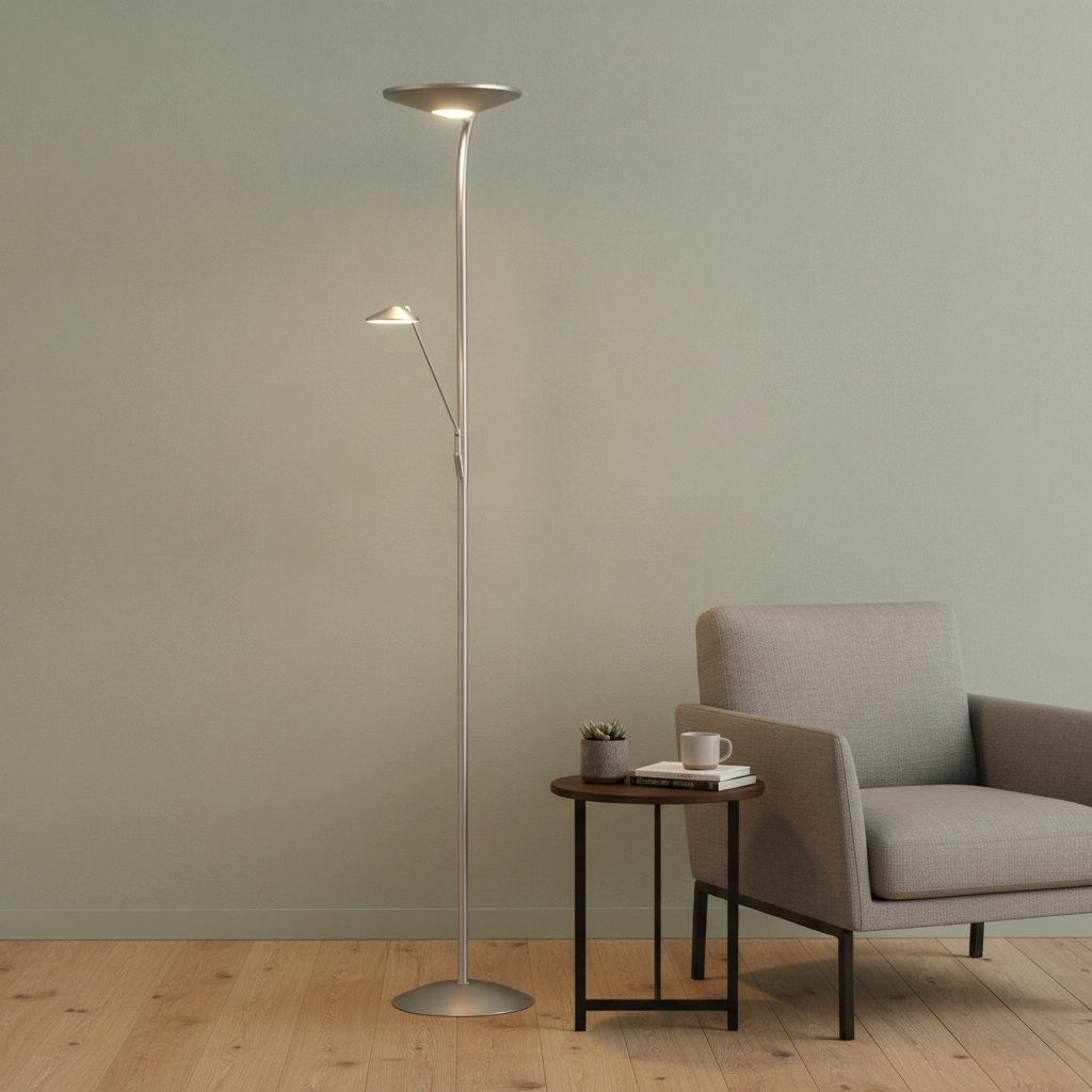 Leeslamp Kopenhagen nikkel Ø 29cm