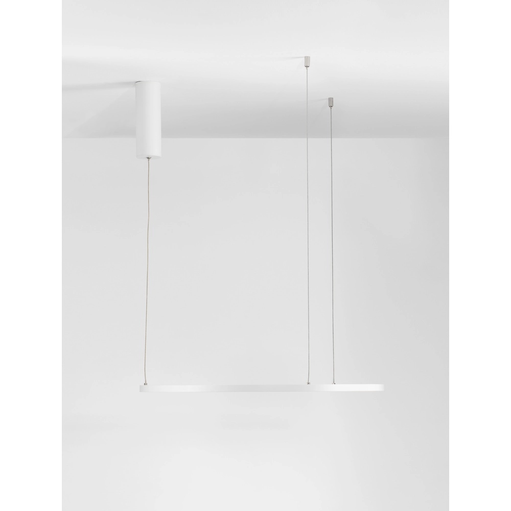 Ronde hanglamp Tarquin wit Ø 60cm Lyora 5212017438256