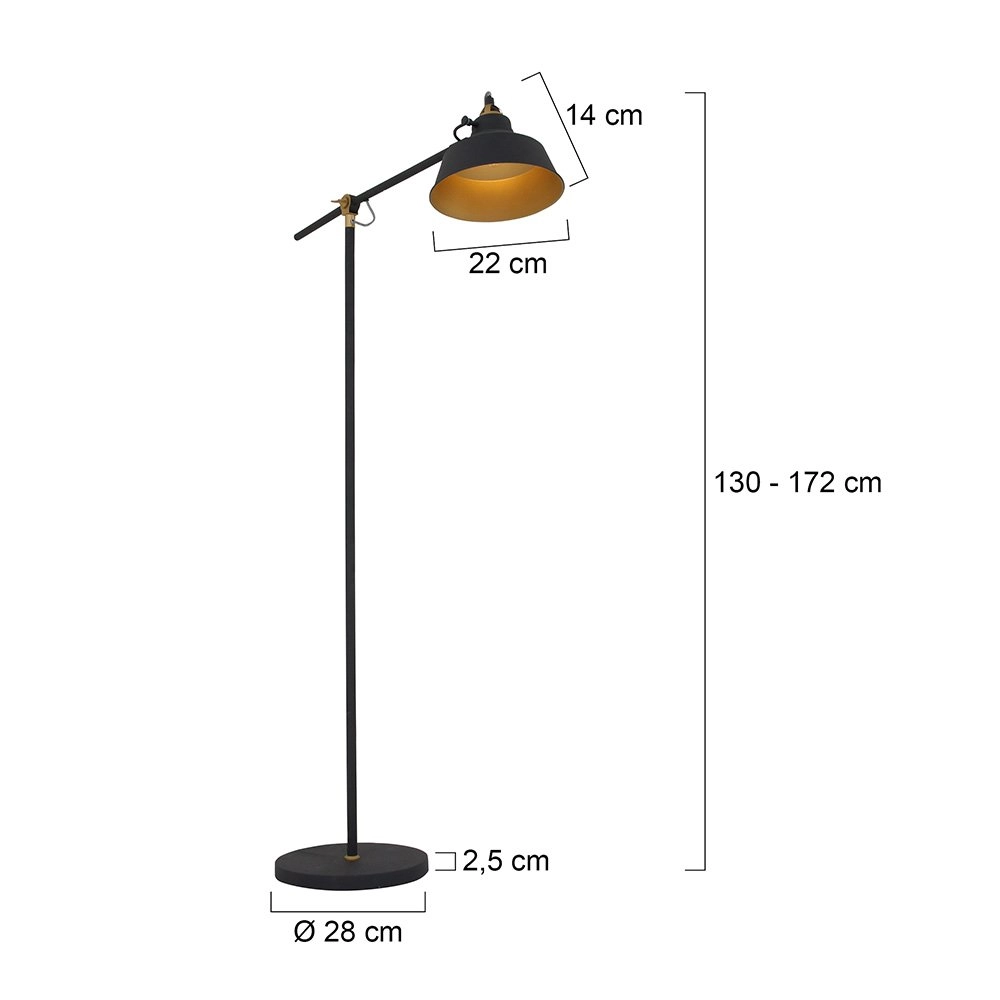 Staande leeslamp Mexlite Steinhauer 8712746114744