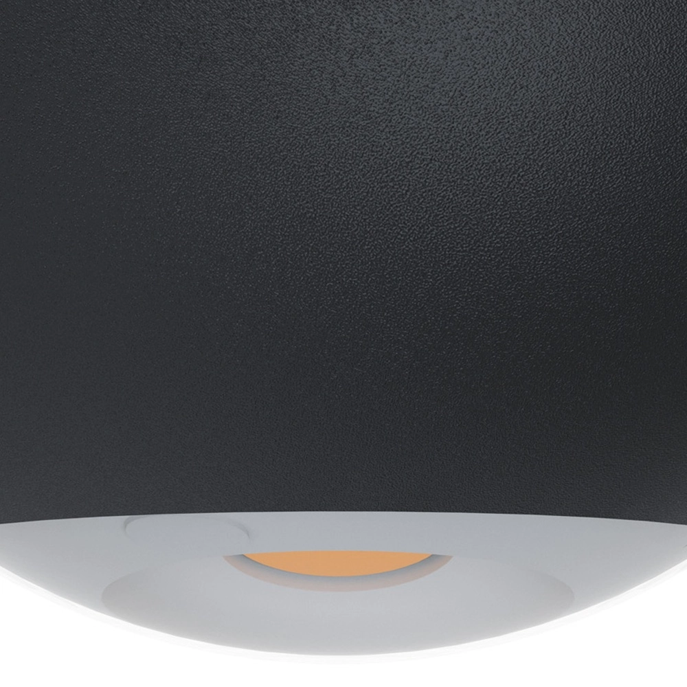 Strakke wandlamp Abugo zwart Eglo 9002759755478