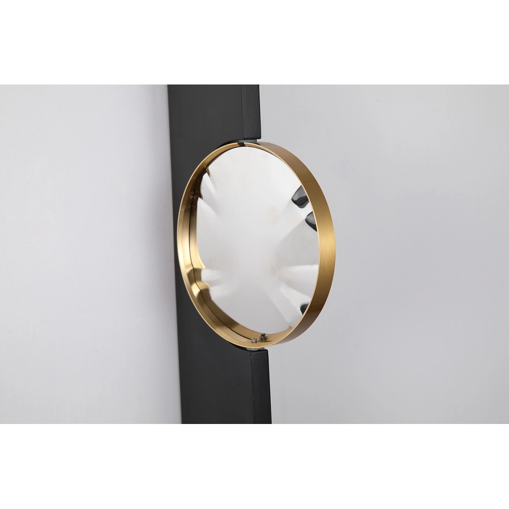 Design wandlamp Shield zwart en goud Searchlight 5053423301167