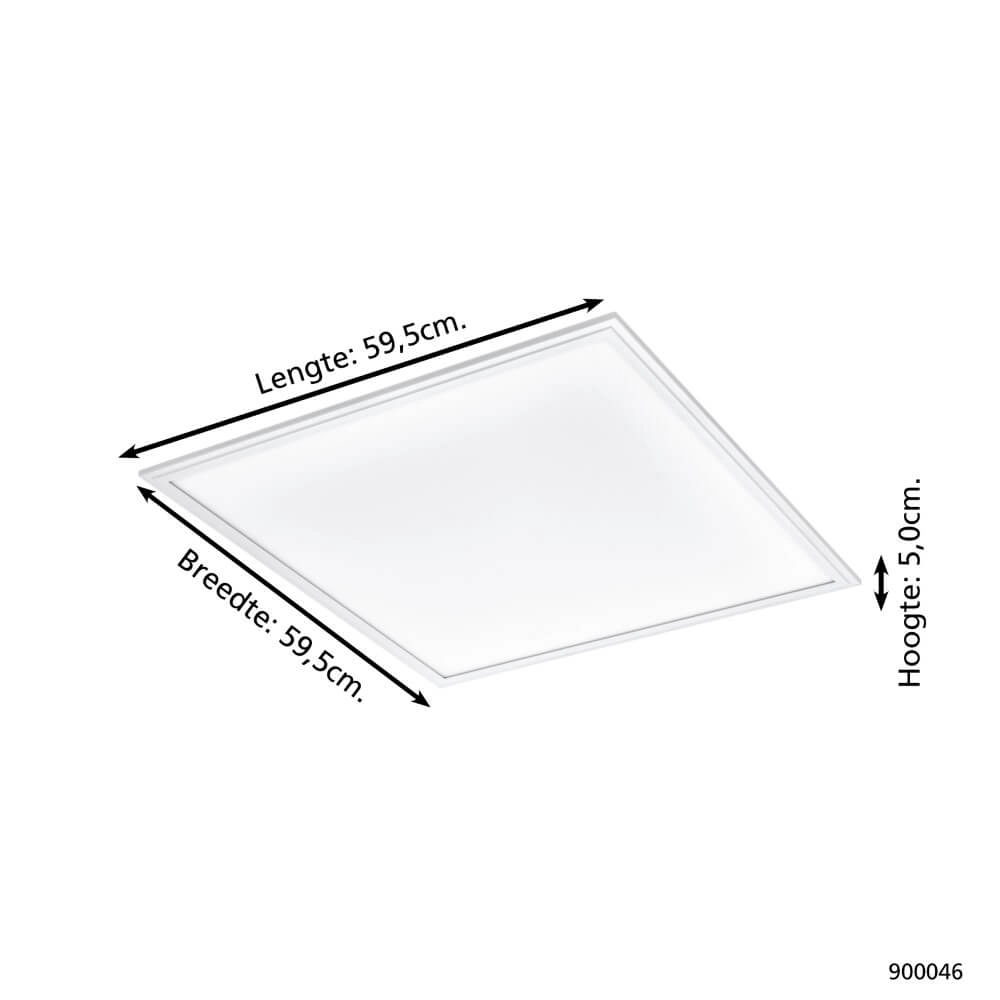 Plafonnière Zigbee Salobrena-Z 59,5x59,5cm wit Eglo 9008606221837
