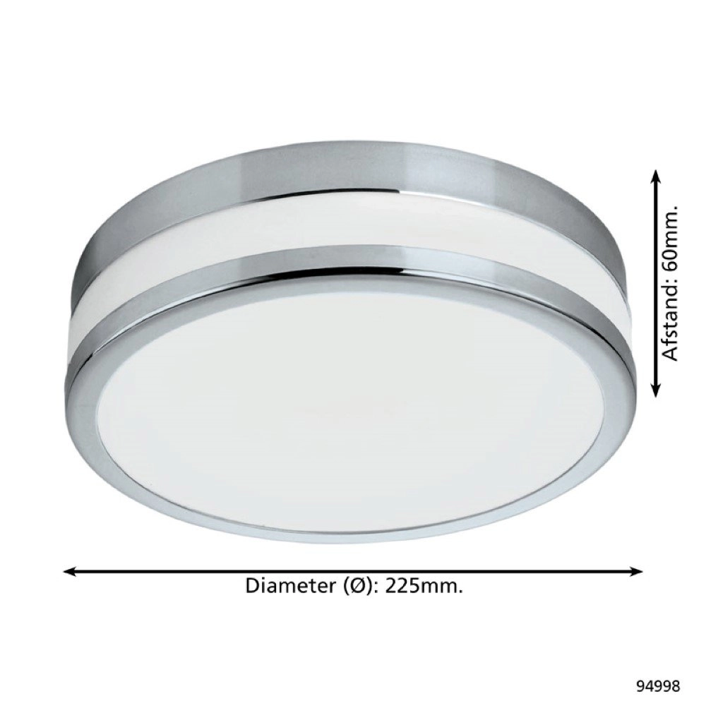 Badkamer plafondlamp Led Palermo 22,5cm Eglo 9002759949983