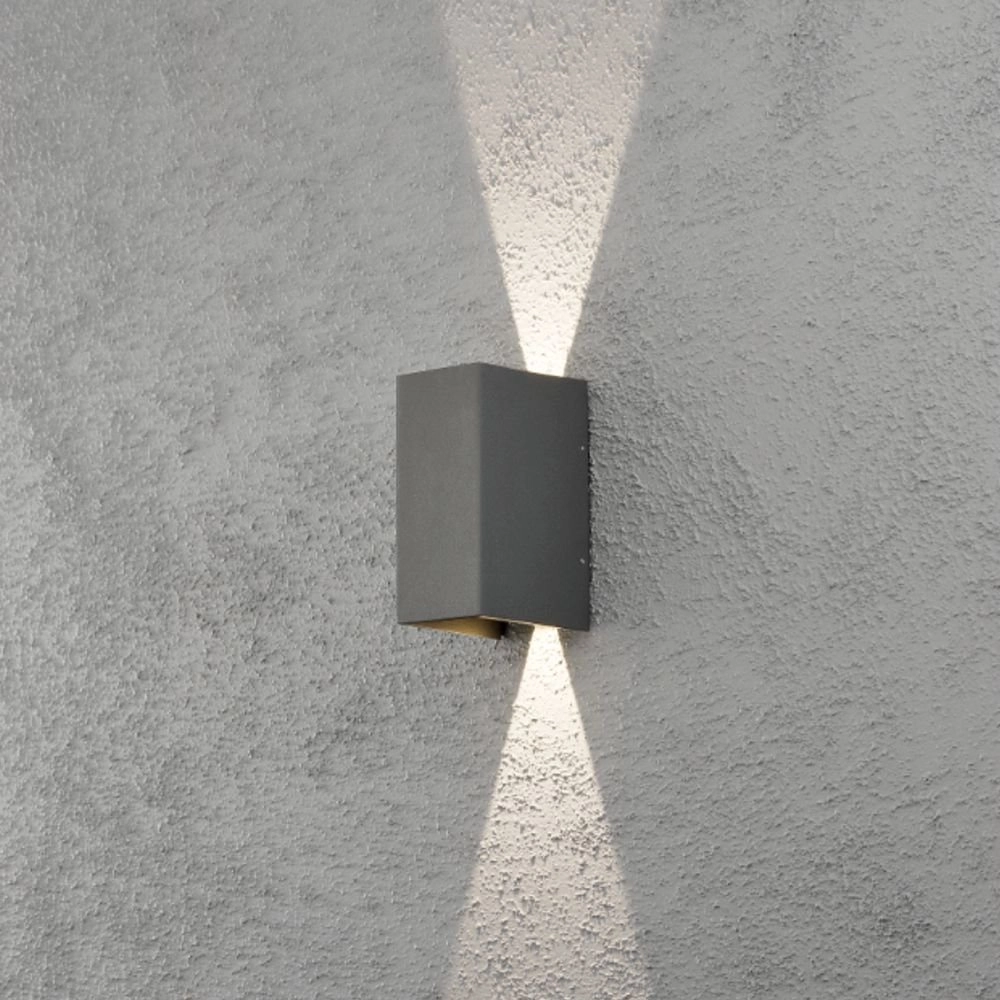 Ledspot Cremona Up - Down 2x3w - 3000K 17cm antraciet KonstSmide 7318307940374