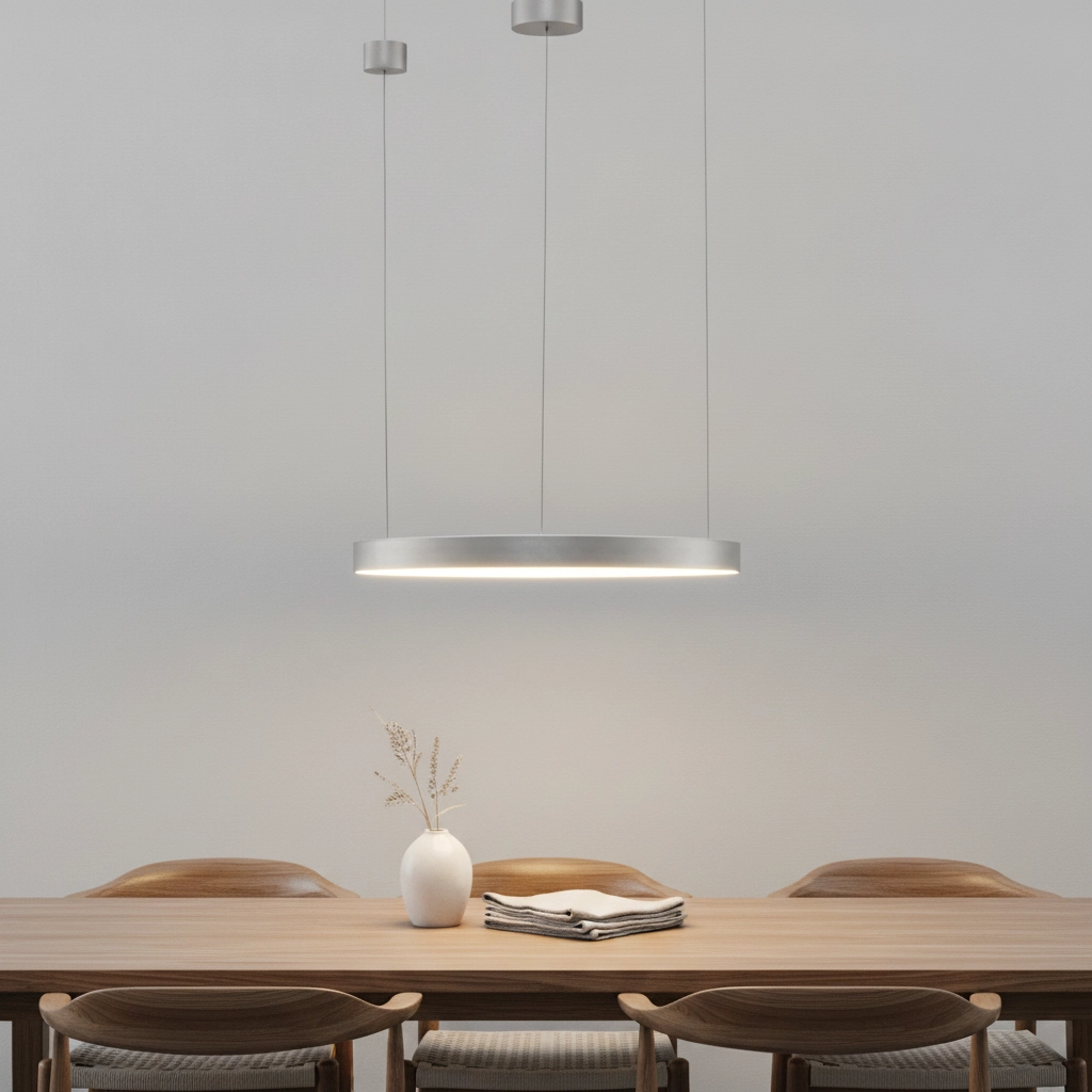 Design hanglamp Elowen zilvergrijs Ø 60cm
