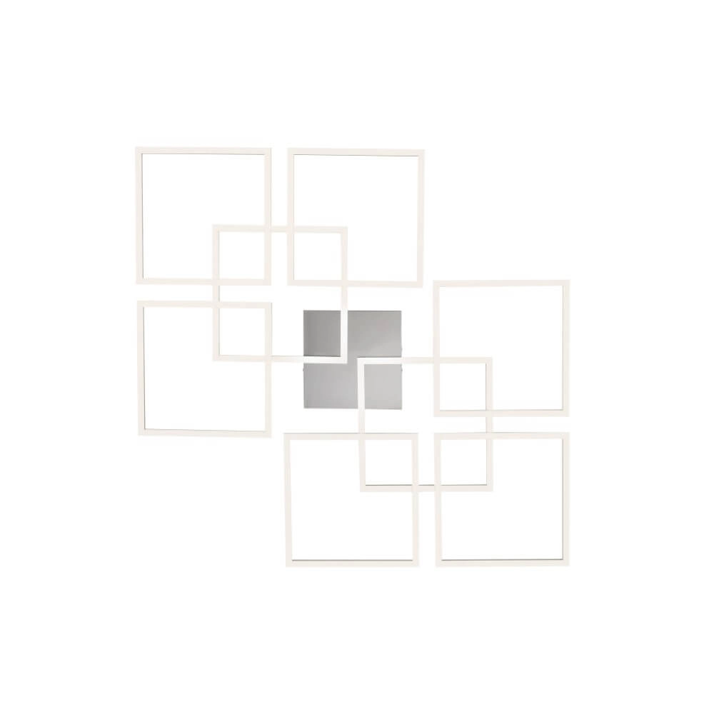 Moderne plafondlamp Q-Inigo vierkant Paul Neuhaus 4012248358108