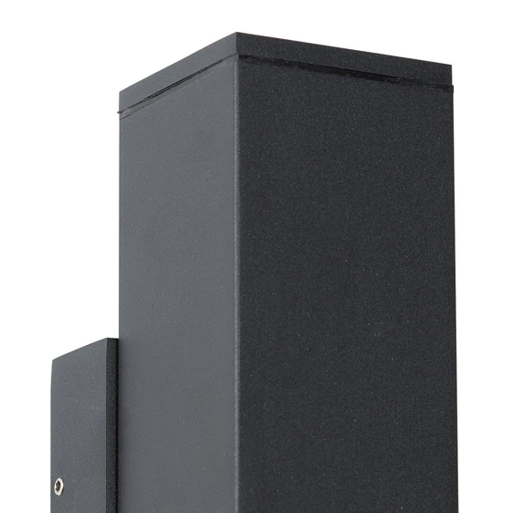 Up en downlight Kelvin Square muurspot zwart KS Verlichting 8714732745543