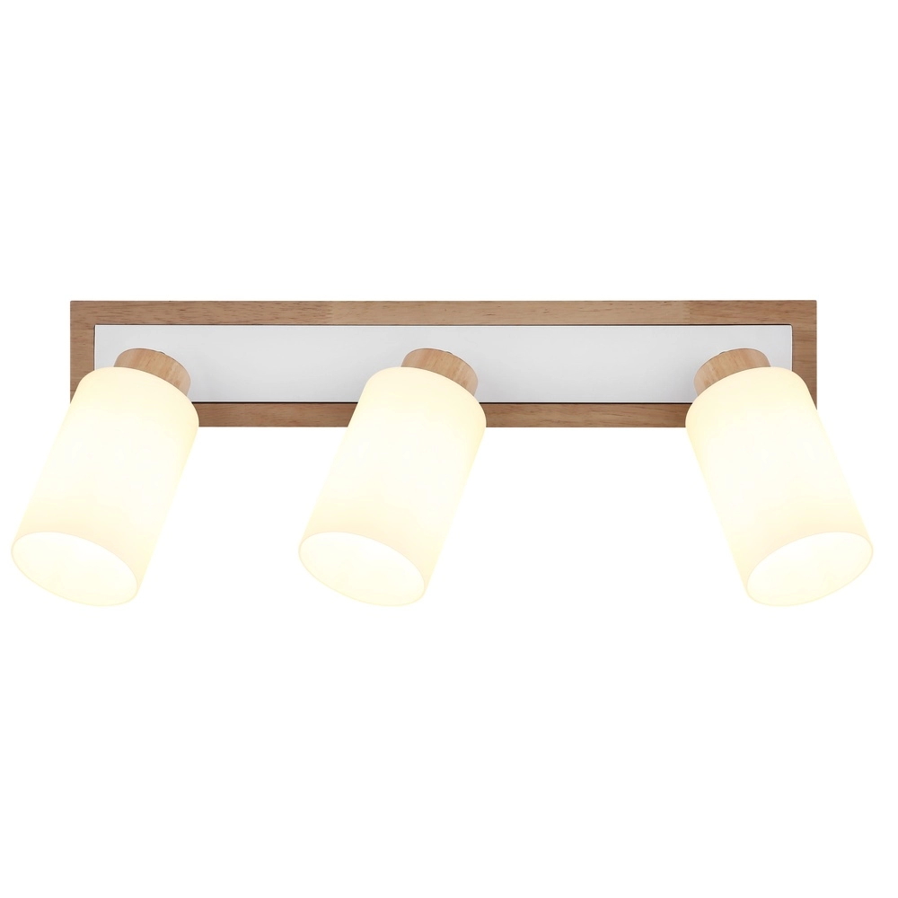 Plafondlamp Rowena 3-lichts hout Globo 9007371580361