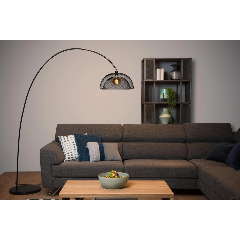 Gaas booglamp Mesh zwart Lucide 5411212302519