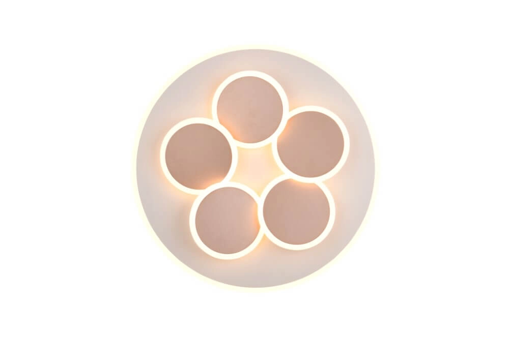 Moderne plafondlamp Mandala roodkoper Ø 48cm Trio 4017807614084