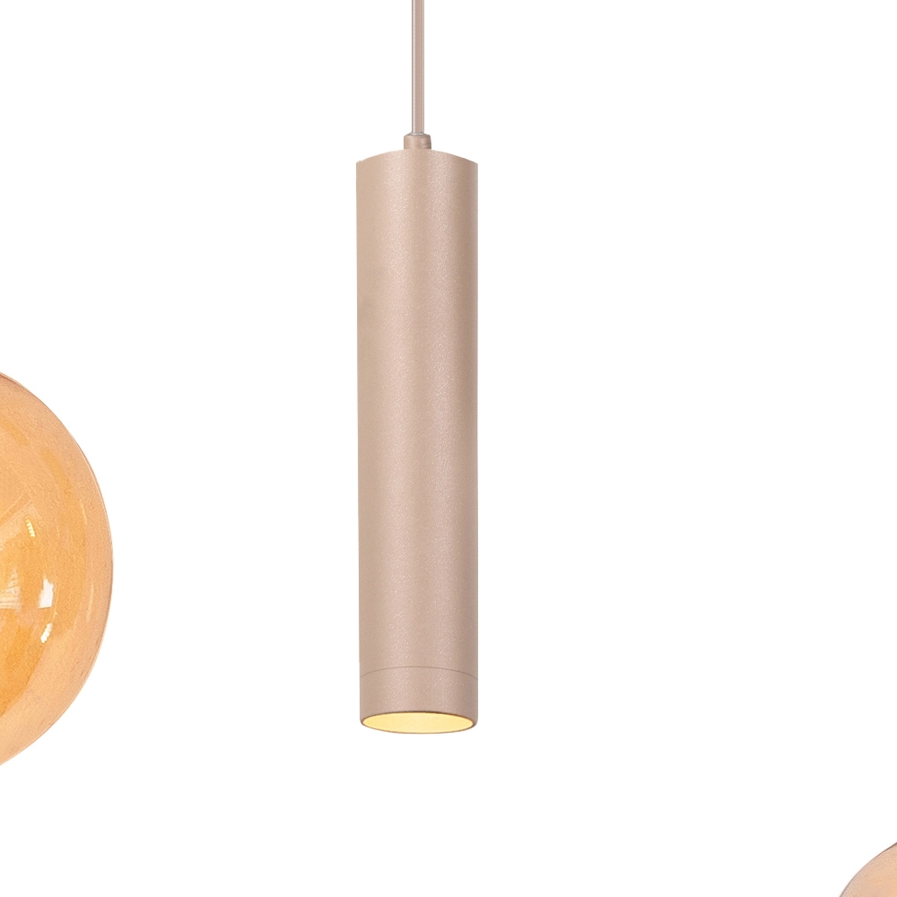 Design hanglamp Locarno 5-lichts zand bruin Highlight 8718379051258