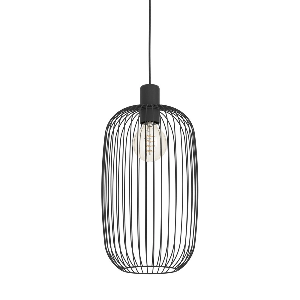 Draad hanglamp Lodods zwart Ø 22cm