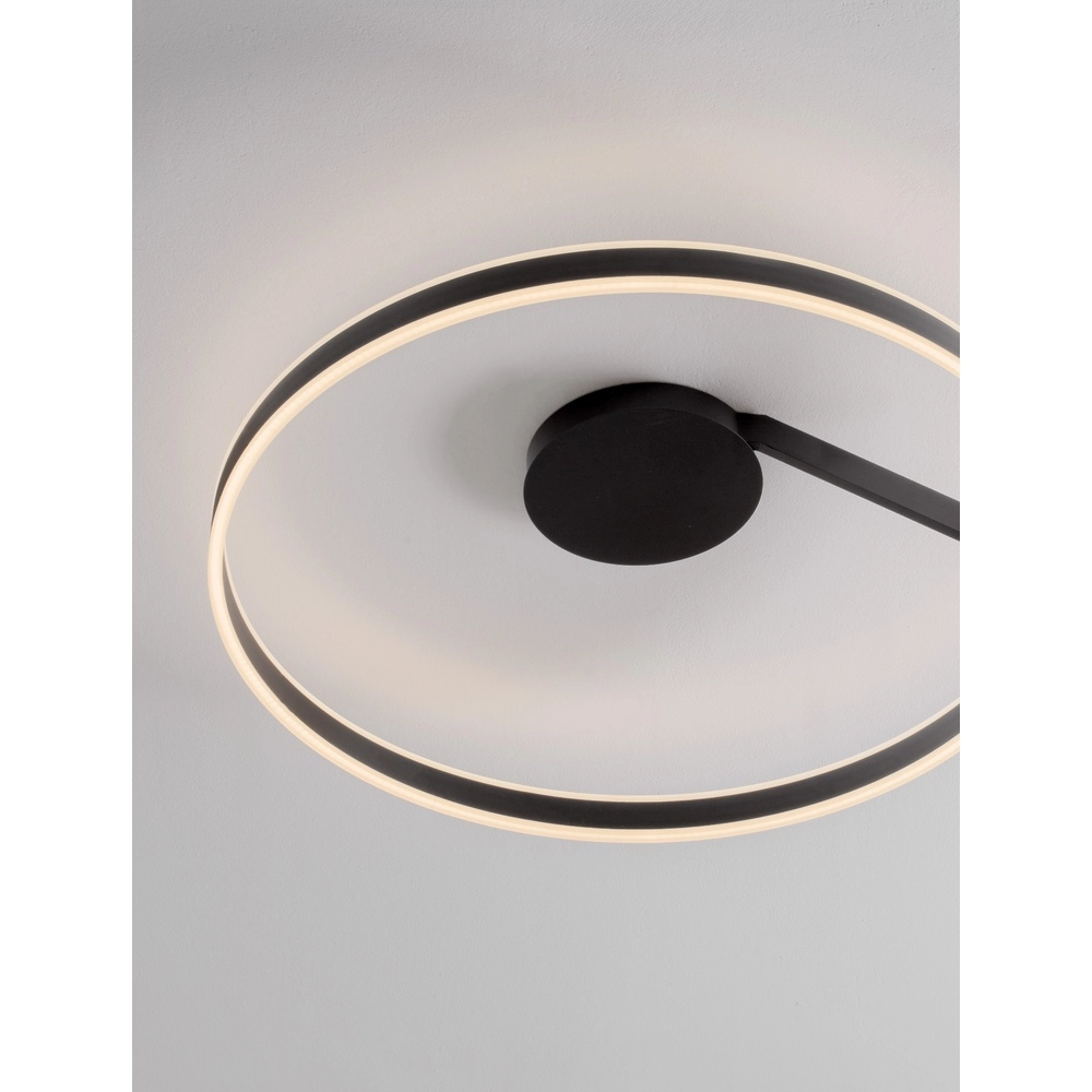 Plafondlamp Bianco zwart Ø 80cm Lyora 5212017473851