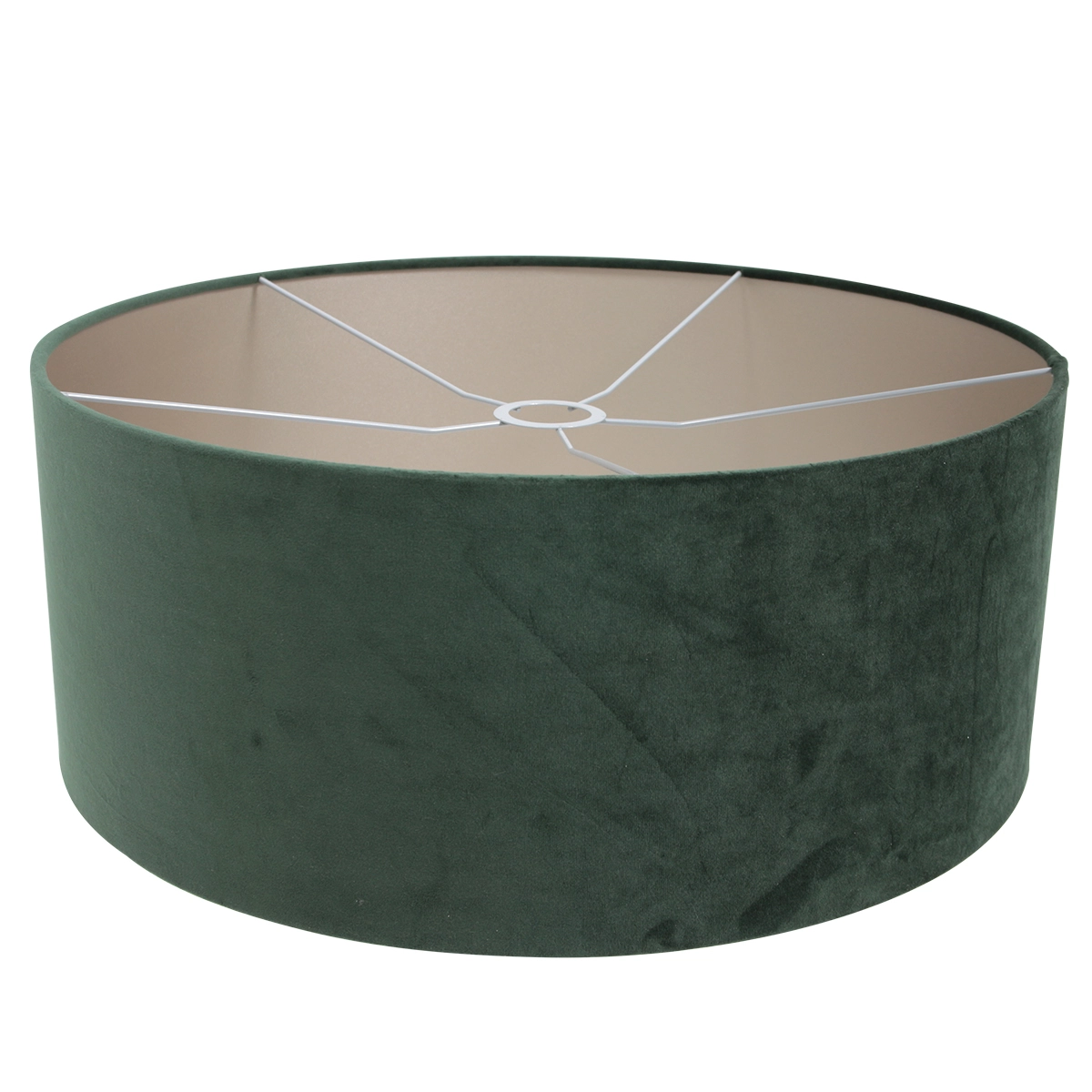 Wandlamp Elegant Classy 50cm RVS met groen velourse kap Steinhauer 8712746146004