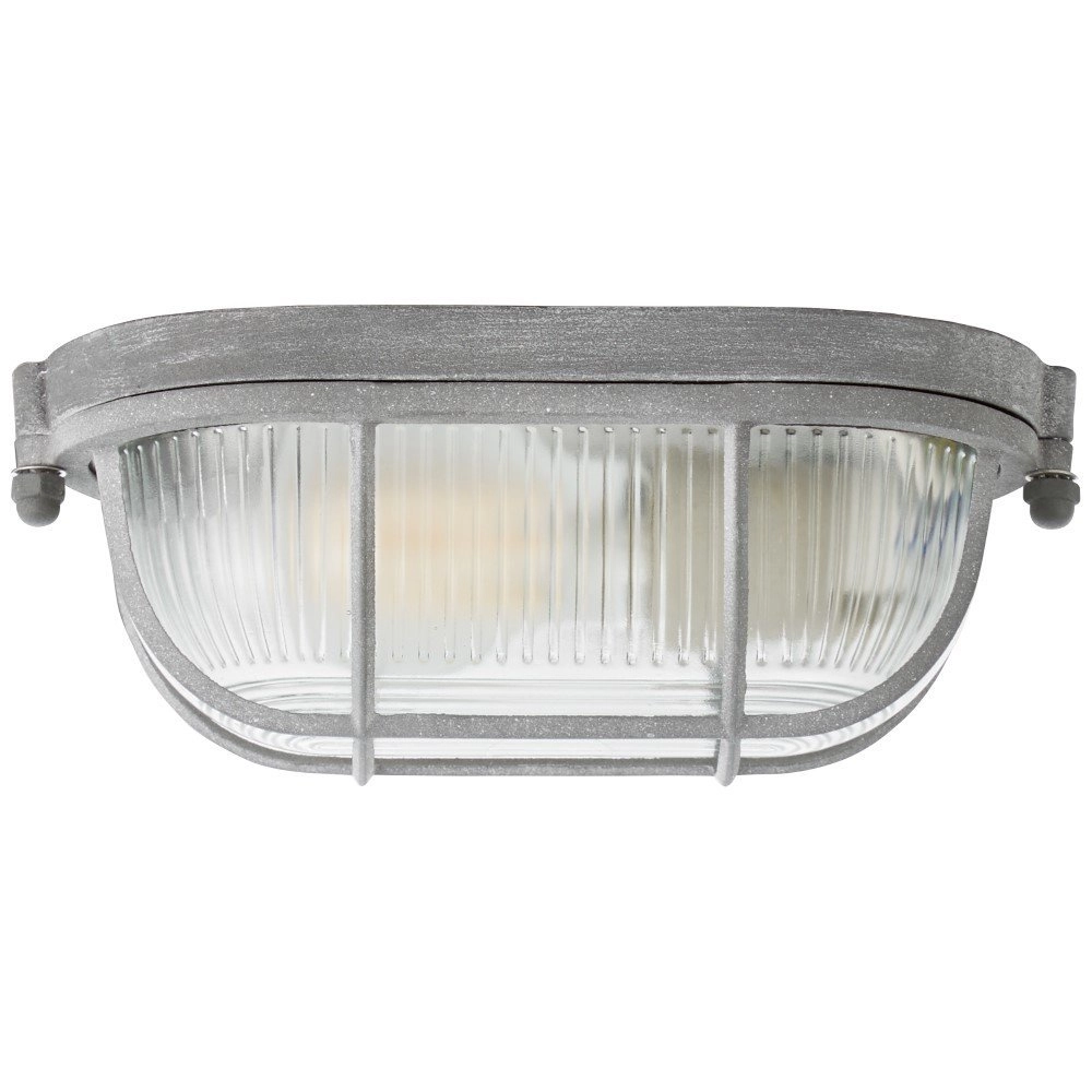 Landelijke plafondlamp Bobbi 21cm betongrijs