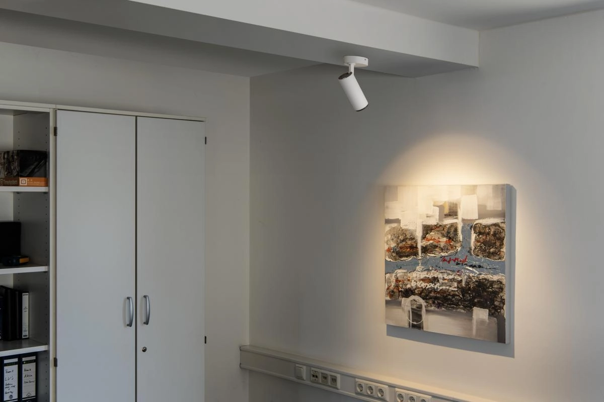 Opbouwspot Numinos M wit/zwart 3000K - 36gr SLV 4024163243575